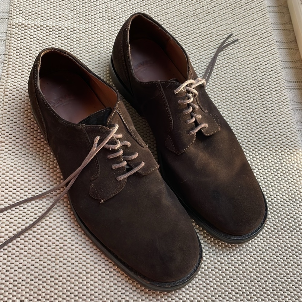 Orvis suede oxfords. Sz 11 men’s. Chocolate brown. Leather upper